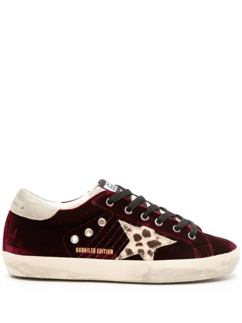 Golden Goose Super-Star velvet sneakers - Red von Golden Goose