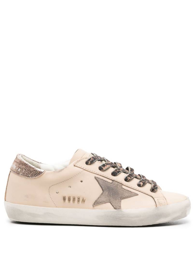 Golden Goose Super-star leather trainers - Neutrals von Golden Goose