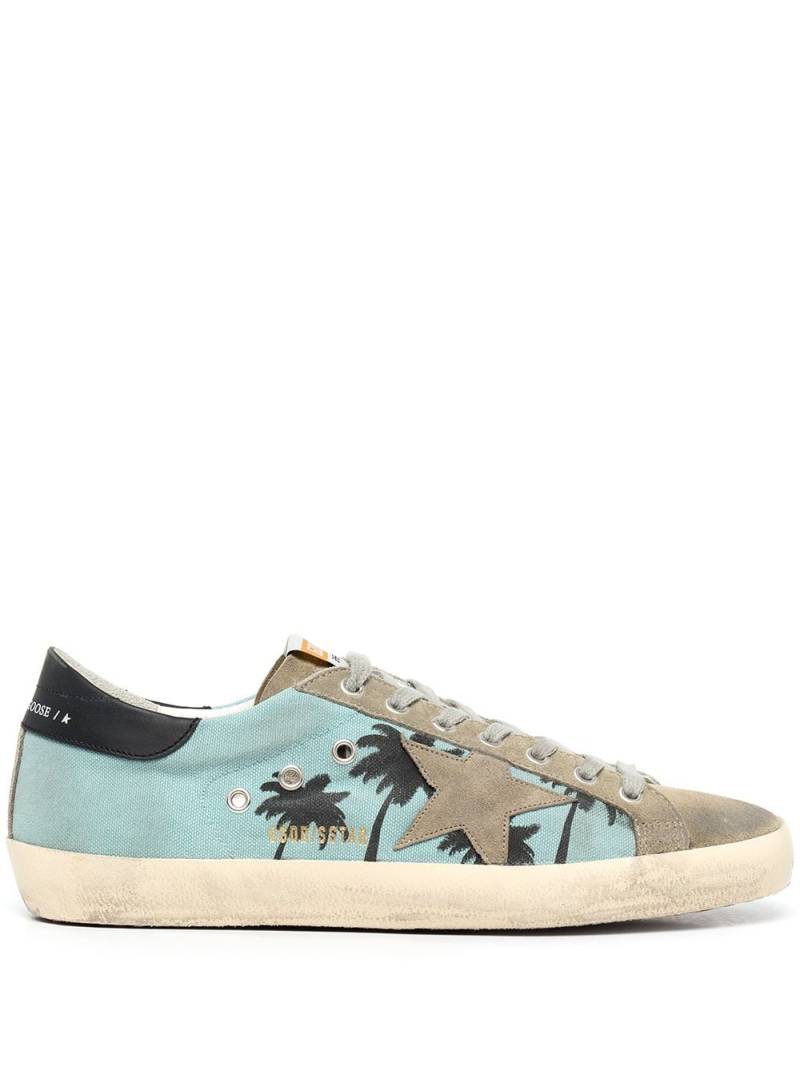 Golden Goose Superstar palm-tree sneakers - Blue von Golden Goose