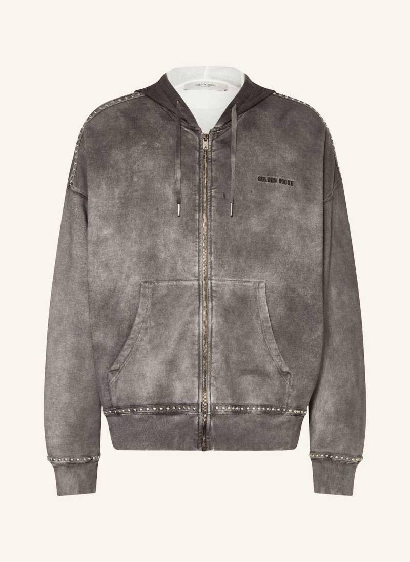 Golden Goose Sweatjacke Mit Nieten grau von Golden Goose