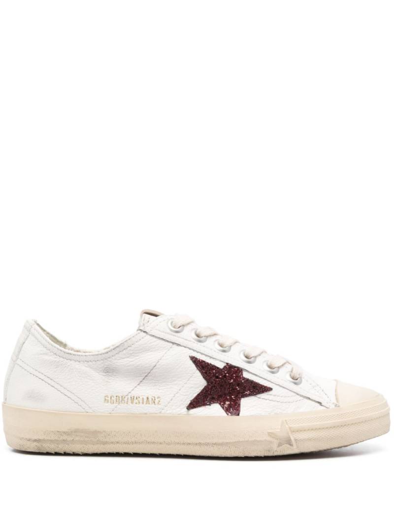 Golden Goose V-Star leather sneakers - White von Golden Goose