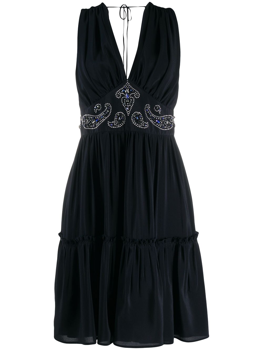 Golden Goose bead-embellished gathered dress - Black von Golden Goose