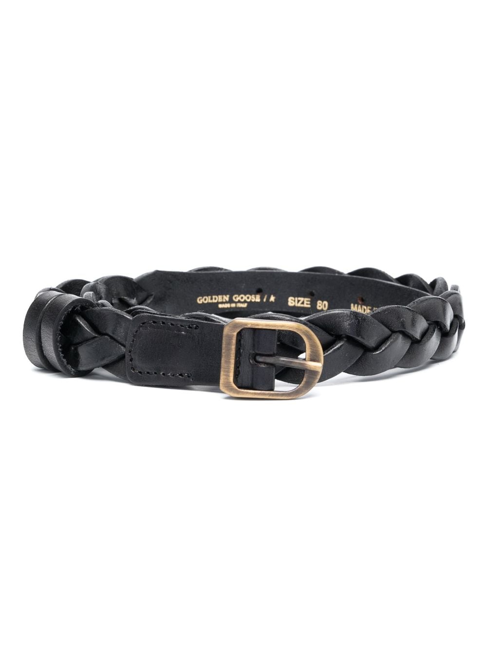 Golden Goose braided leather belt - Black von Golden Goose