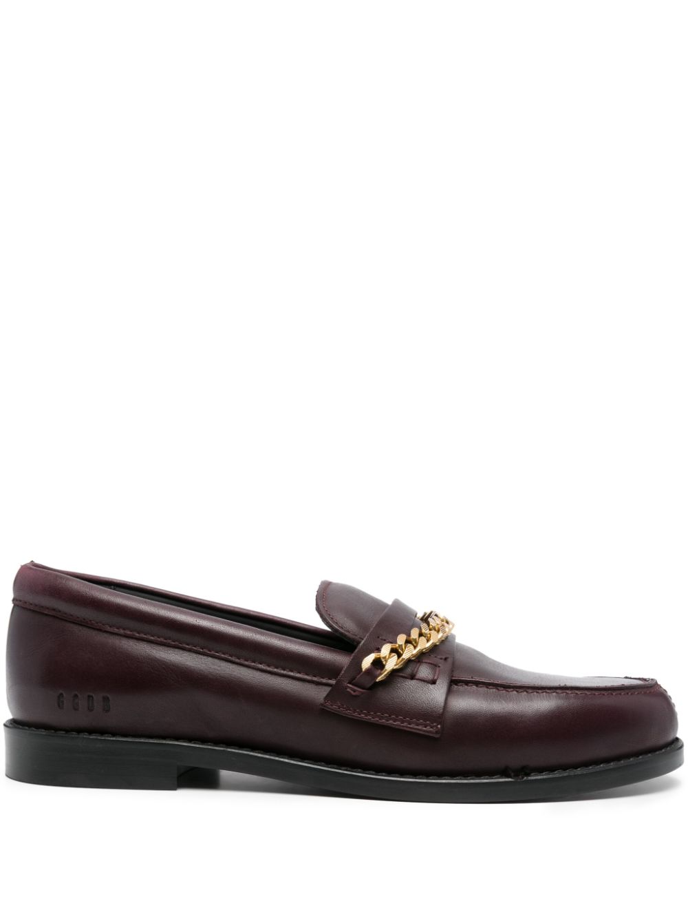 Golden Goose chain-link leather loafers - Red von Golden Goose