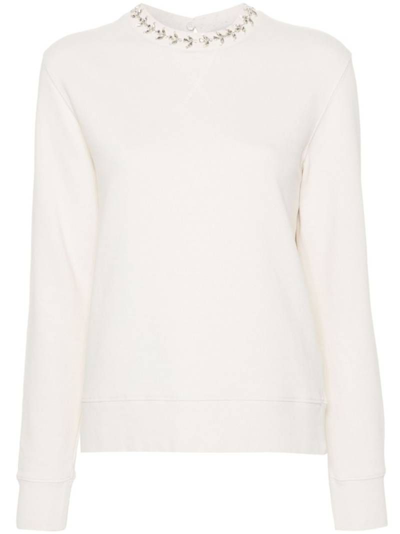 Golden Goose crystal-embellished sweatshirt - Neutrals von Golden Goose