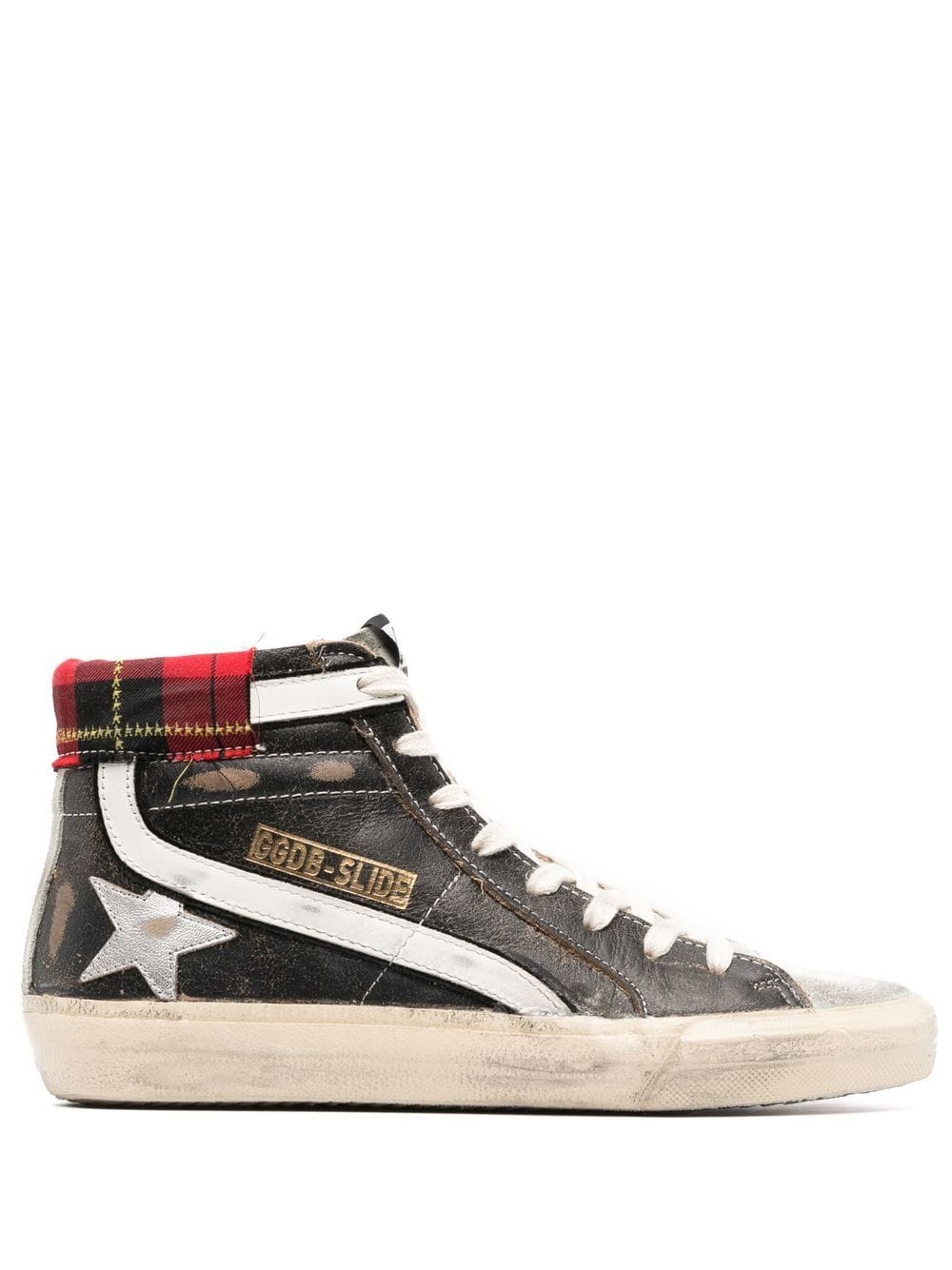 Golden Goose distressed-finish high-top sneakers - Black von Golden Goose