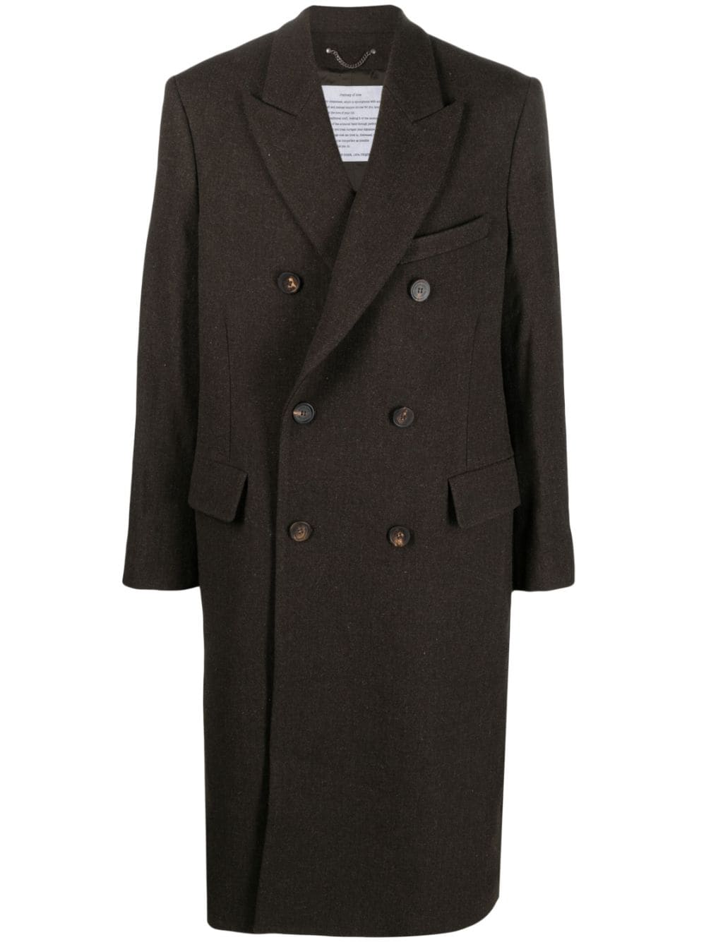 Golden Goose double-breasted virgin wool coat - Green von Golden Goose