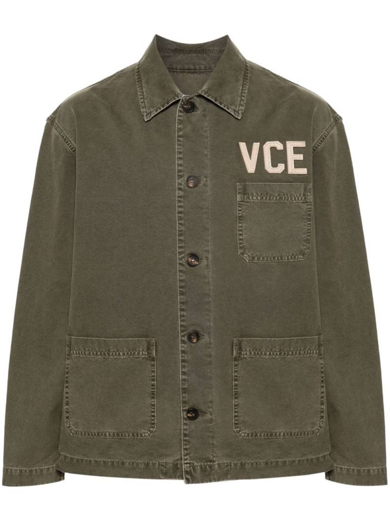 Golden Goose gabardine appliqué shirt - Green von Golden Goose