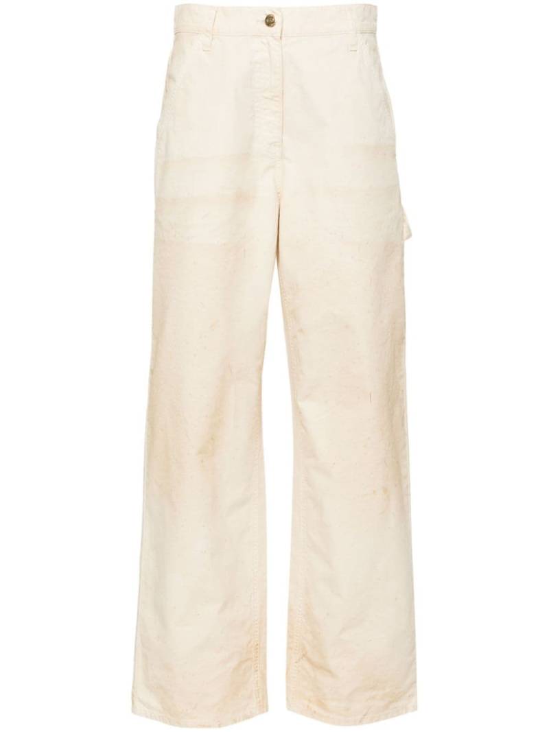 Golden Goose high-waist wide-leg trousers - Neutrals von Golden Goose