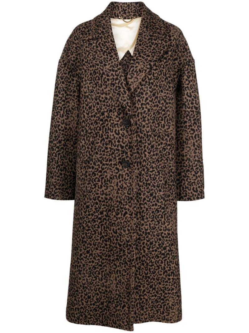 Golden Goose leopard-print oversized coat - Black von Golden Goose