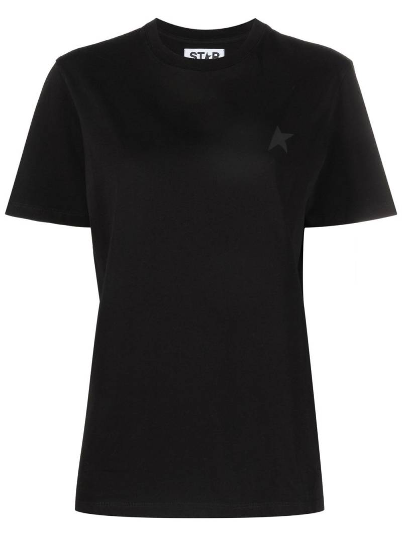 Golden Goose logo-embroidered short-sleeved T-shirt - Black von Golden Goose