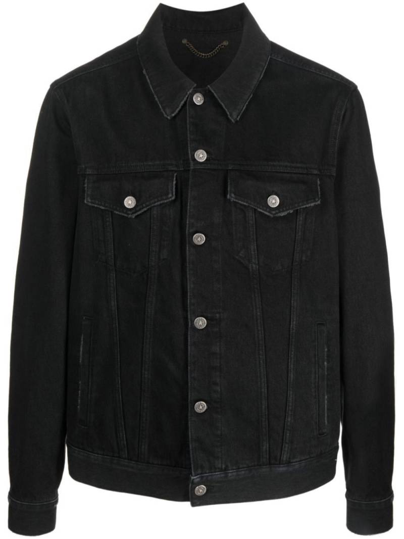 Golden Goose logo-patch denim jacket - Black von Golden Goose