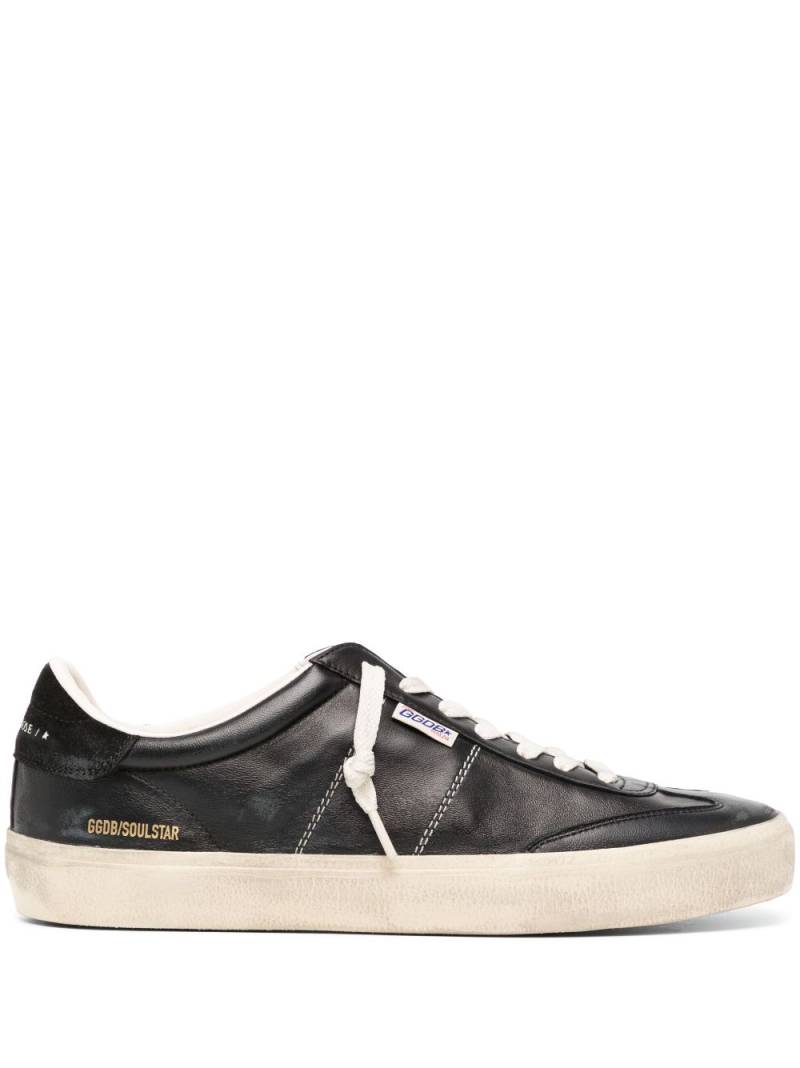 Golden Goose logo-patch lace-up sneakers - Black von Golden Goose