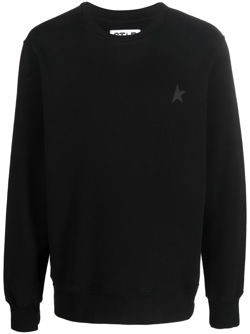 Golden Goose logo-print cotton sweatshirt - Black von Golden Goose