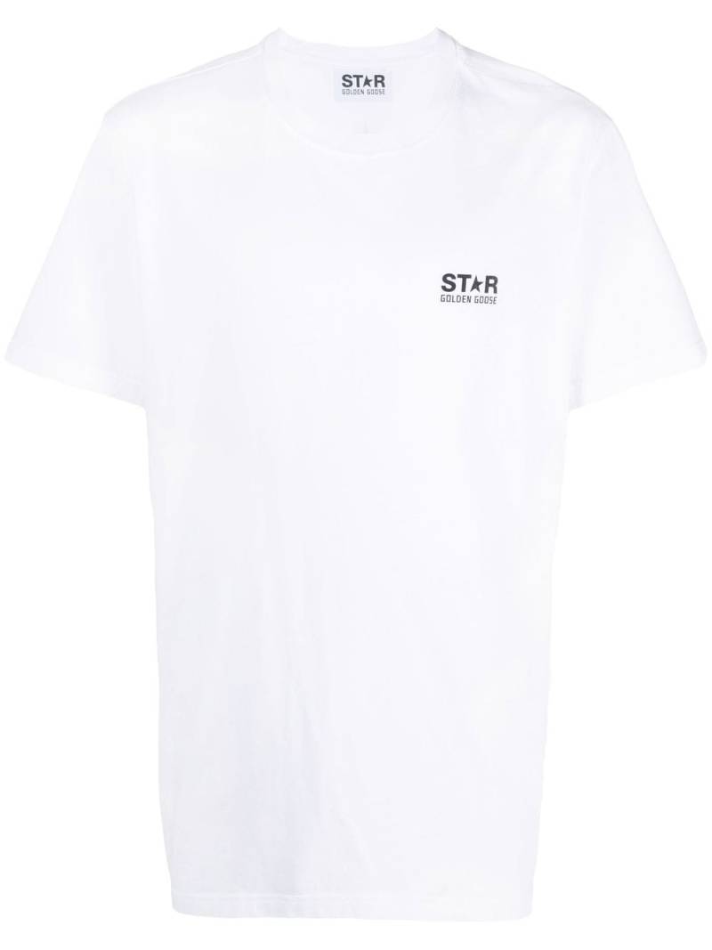 Golden Goose logo-print short-sleeve T-shirt - White von Golden Goose