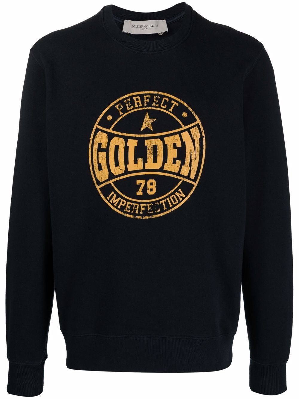 Golden Goose logo-print sweatshirt - Blue von Golden Goose