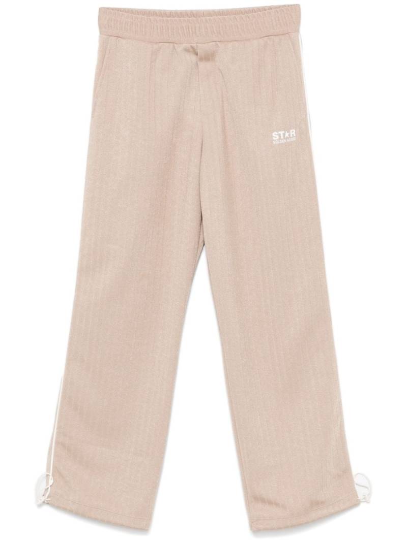 Golden Goose logo-print track pants - Neutrals von Golden Goose