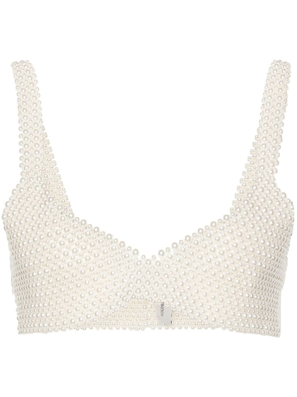 Golden Goose pearl-embellished bralette top - Neutrals von Golden Goose