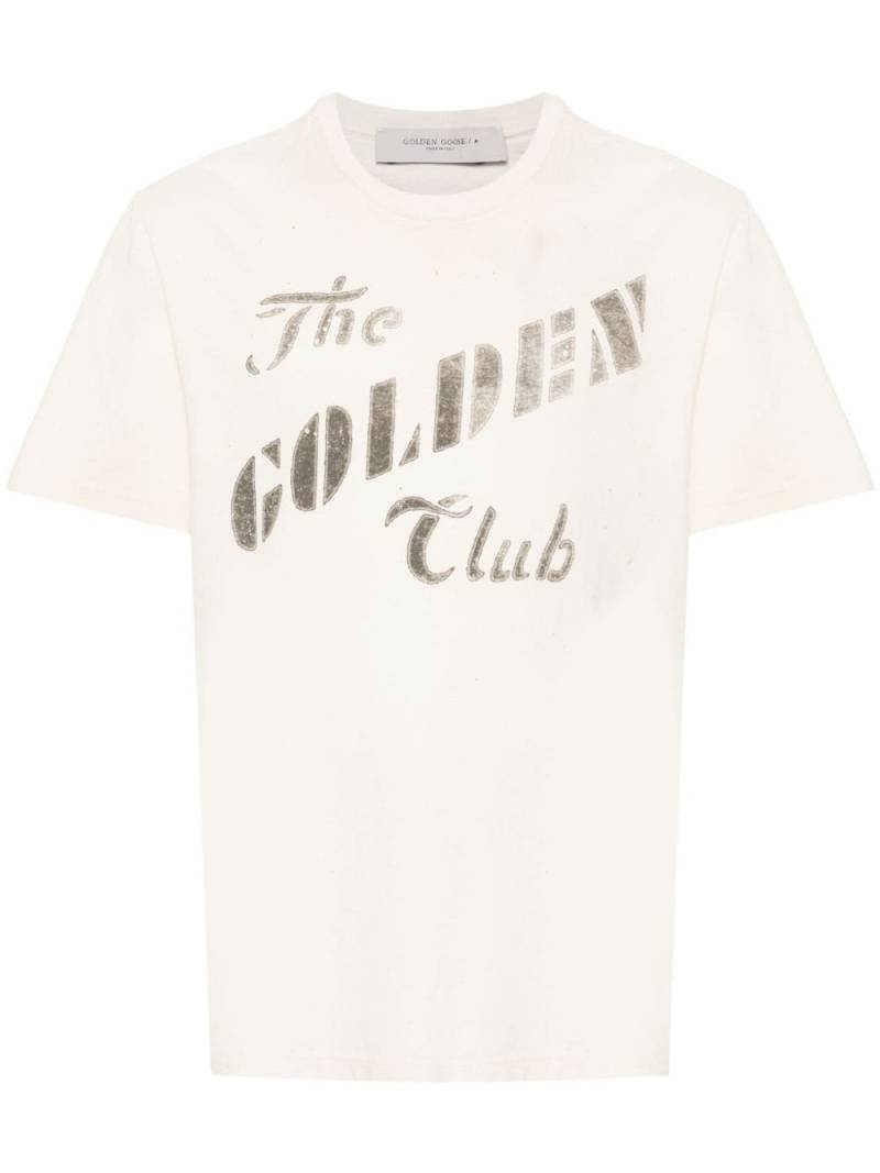 Golden Goose printed cotton T-shirt - Neutrals von Golden Goose