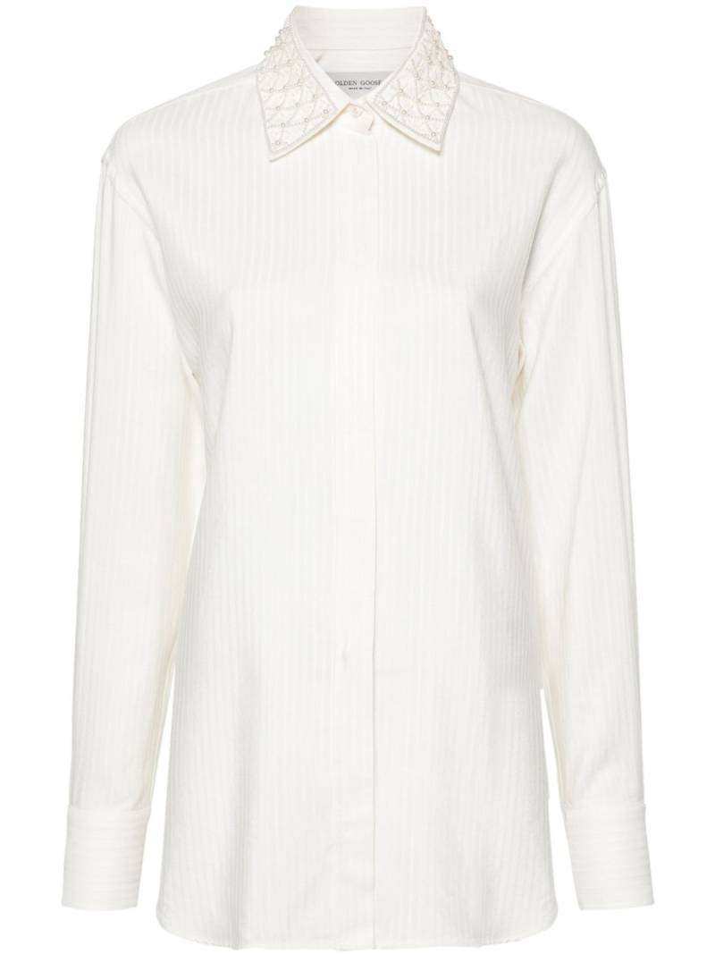 Golden Goose ribbed-effect shirt - Neutrals von Golden Goose