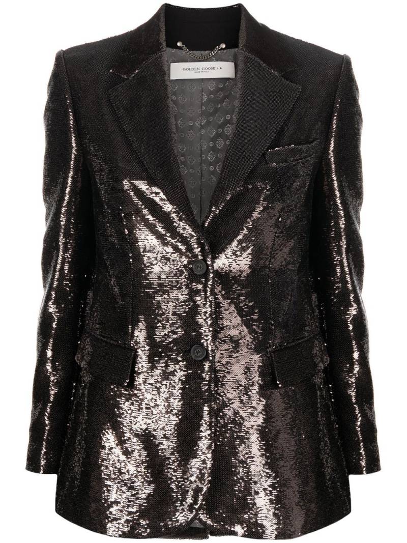 Golden Goose sequin single-breasted blazer - Grey von Golden Goose