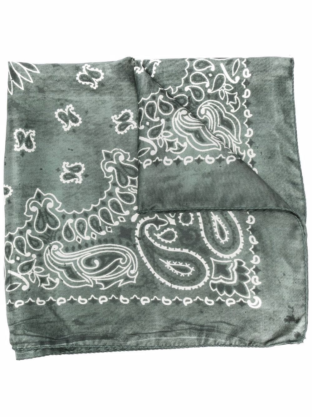 Golden Goose silk bandana scarf - Green von Golden Goose