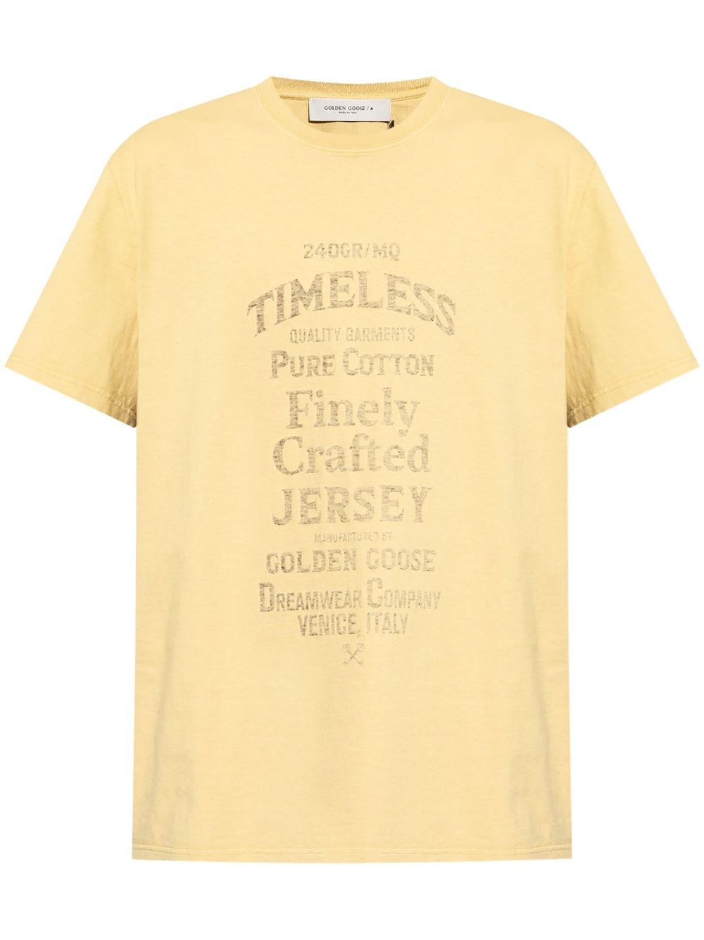 Golden Goose slogan-print cotton T-shirt - Neutrals von Golden Goose