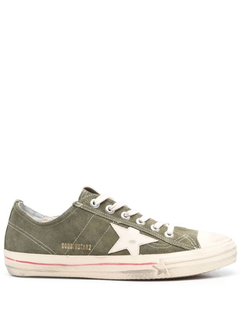 Golden Goose star-patch lace-up sneakers - Green von Golden Goose