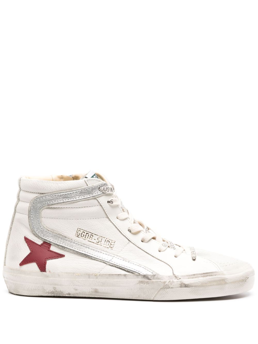 Golden Goose star-patch lace-up sneakers - White von Golden Goose