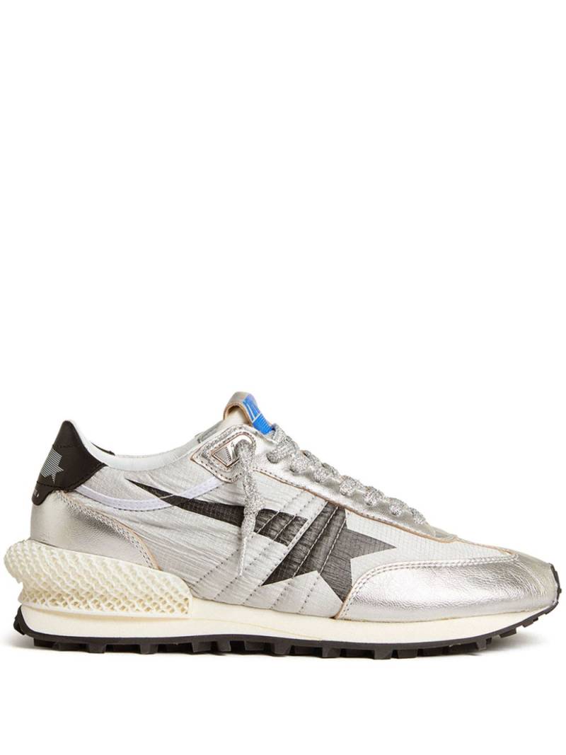 Golden Goose star-print lace-up sneakers - Silver von Golden Goose