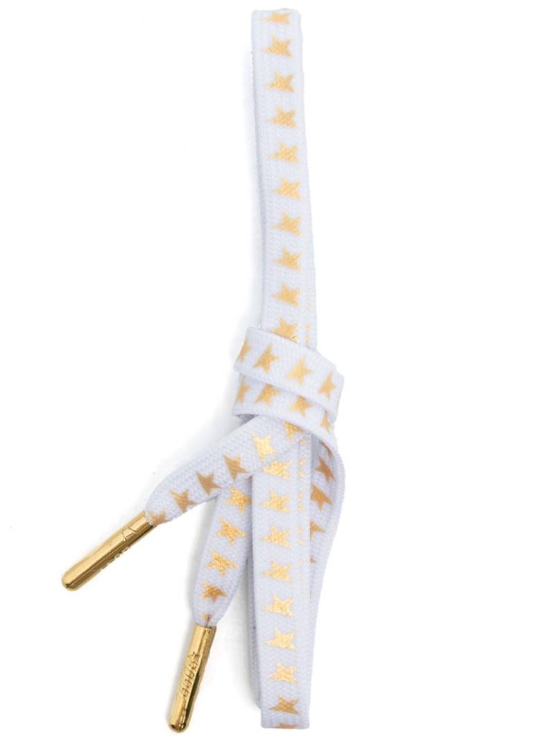 Golden Goose star-print shoe laces - White von Golden Goose