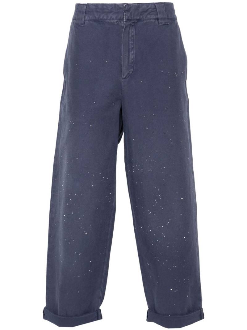 Golden Goose straight-leg cotton chinos - Blue von Golden Goose