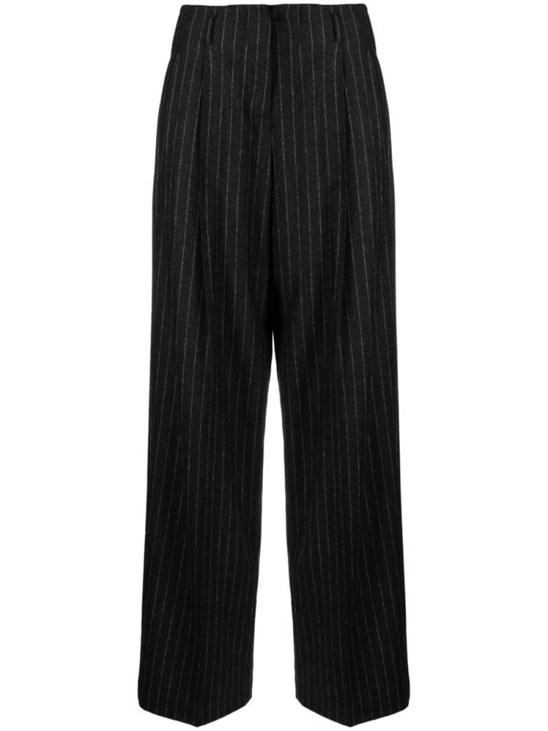 Golden Goose straight-leg pinstripe virgin wool trousers - Grey von Golden Goose