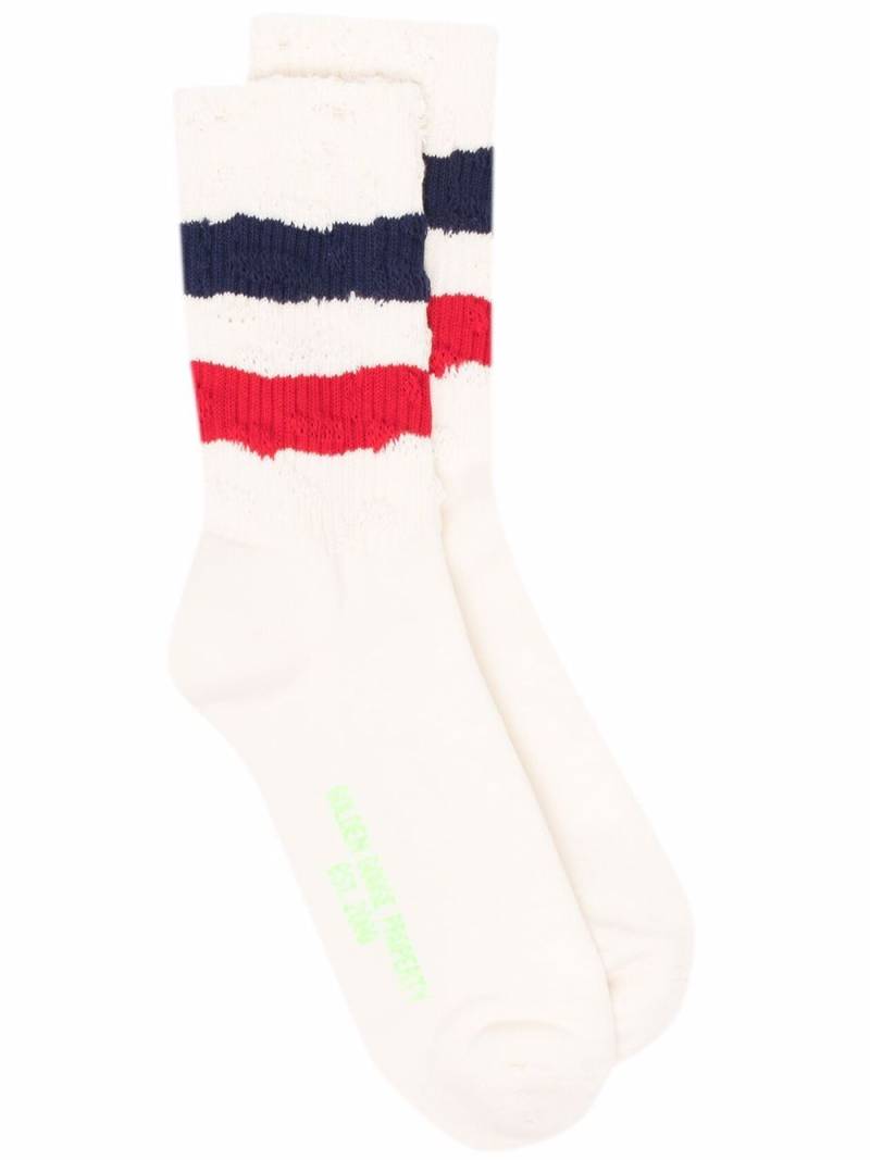 Golden Goose stripe trim socks - Neutrals von Golden Goose