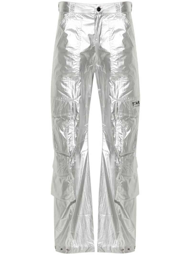 Golden Goose wide-leg cargo trousers - Silver von Golden Goose