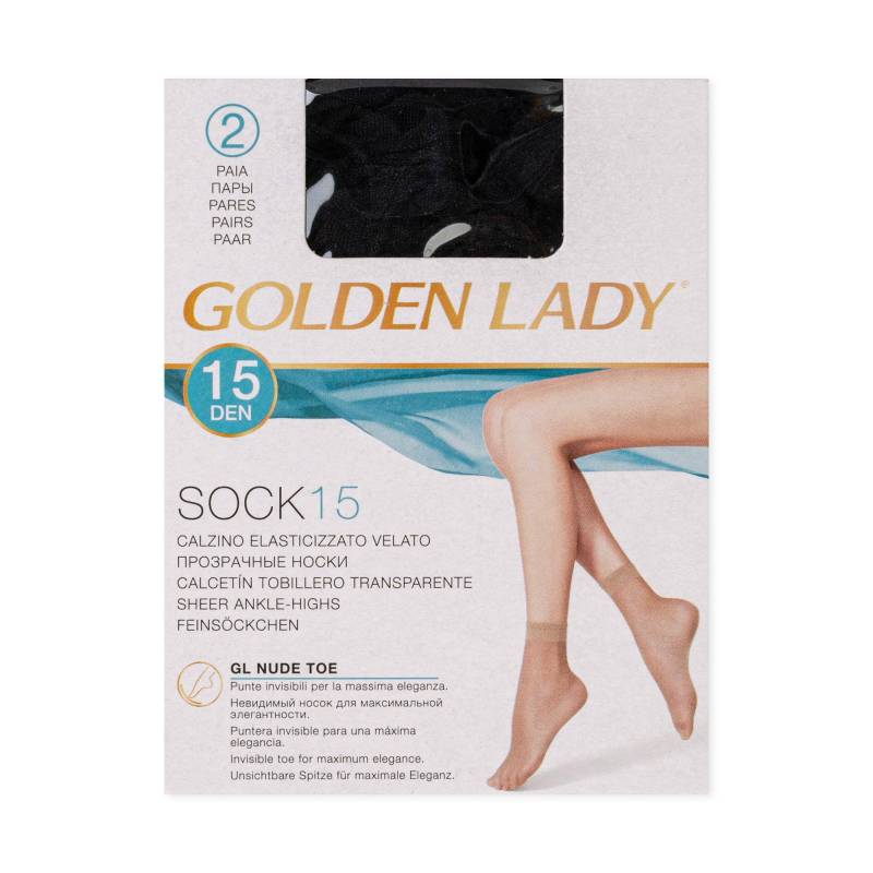 Feinsöckchen, 15 Den Damen Black ONE SIZE von GOLDEN LADY