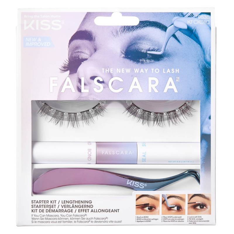 KISS Lashes - Falscara Eyelash Starter Kit Lengthening von KISS