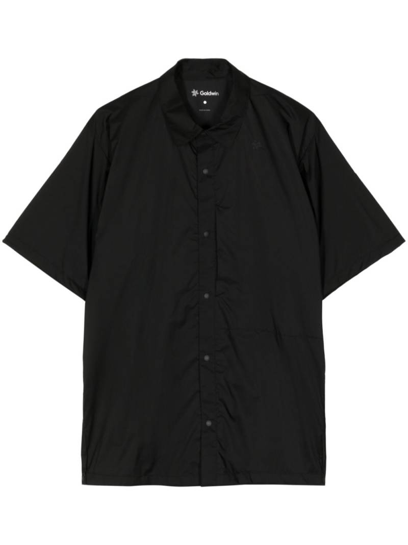 Goldwin embroidered-logo short-sleeve shirt - Black von Goldwin