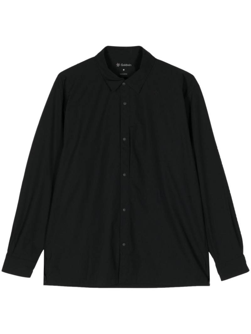 Goldwin logo-embroidered long-sleeve shirt - Black von Goldwin