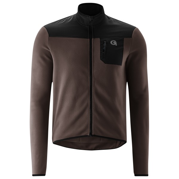 Gonso - Chisone L/S Full Zip - Velotrikot Gr 3XL schwarz/braun von Gonso