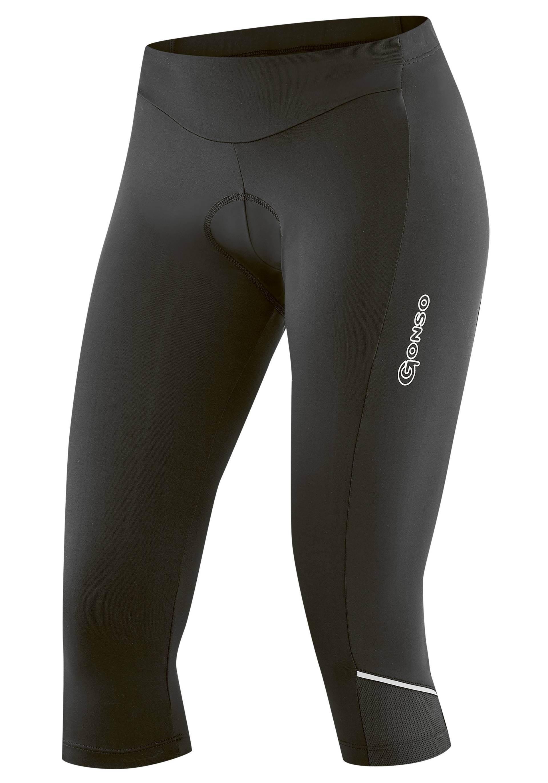 Gonso Fahrradhose »Essential Tight 3/4 W«, Damen 3/4 Radhose mit Sitzpolster, atmungsaktive Radlerhose, Tight Fit von Gonso