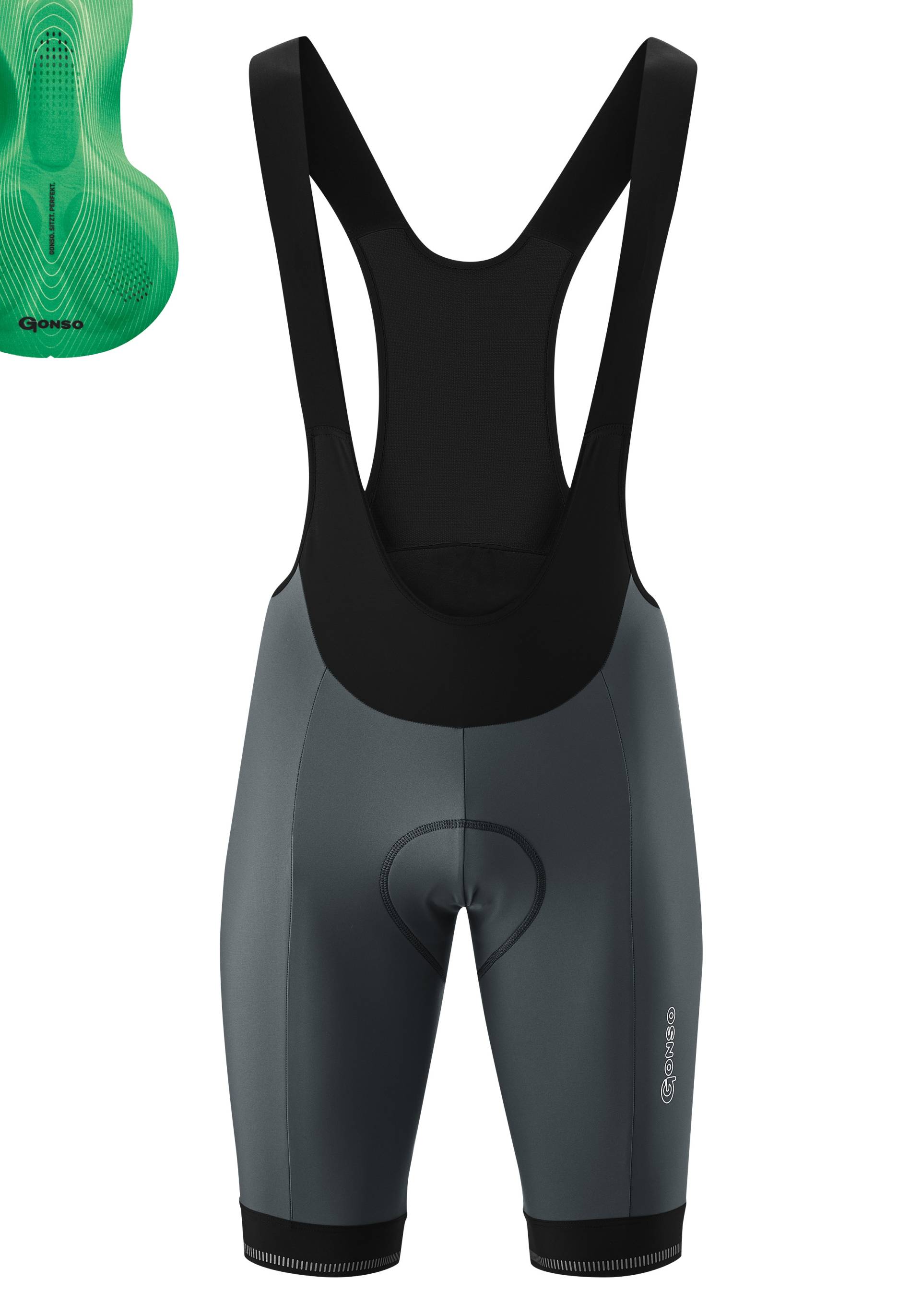 Gonso Fahrradhose »SITIVO BIB«, Herren Radhose, innovatives Sitzpolster, Träger-Radlerhose, Tight Fit von Gonso