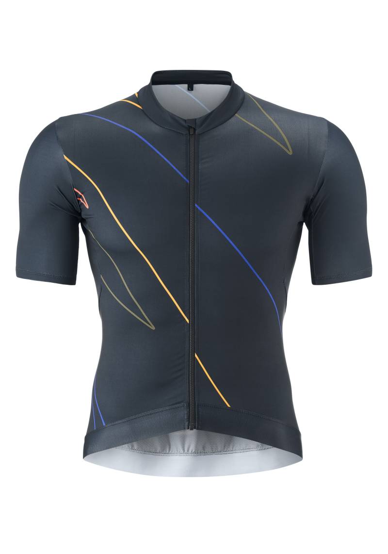 Gonso Radtrikot »Road Jersey Print M«, Herren Fahrradtrikot kurzarm, Full-Zip Trikot, Rückentasche, Slim Fit von Gonso