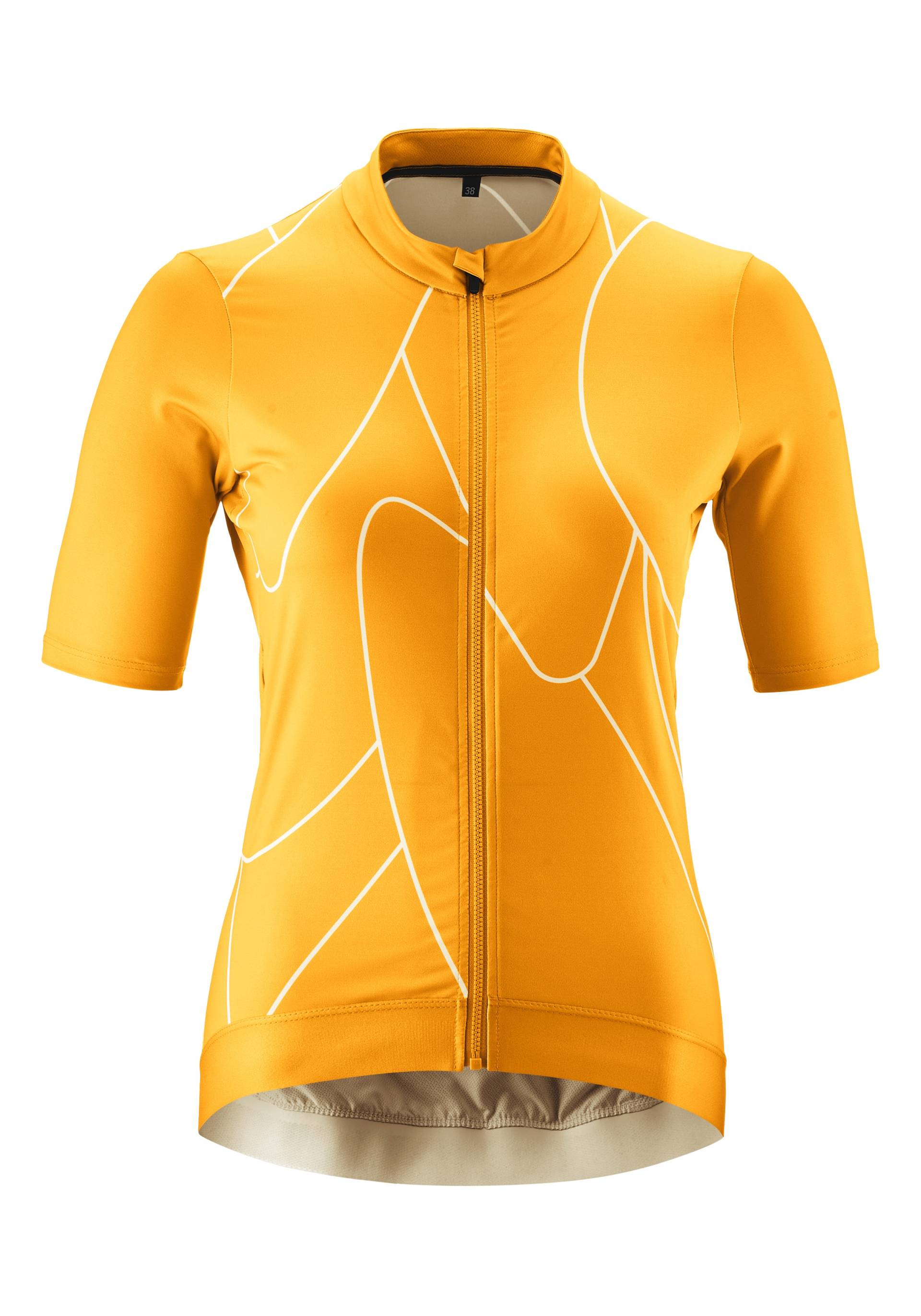 Gonso Radtrikot »Road Jersey Print W«, Damen Fahrradtrikot kurzarm, Full-Zip Trikot, Rückentasche, Slim Fit von Gonso