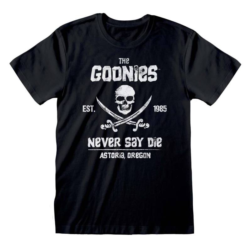 Never Say Die Tshirt Damen Schwarz L von Goonies