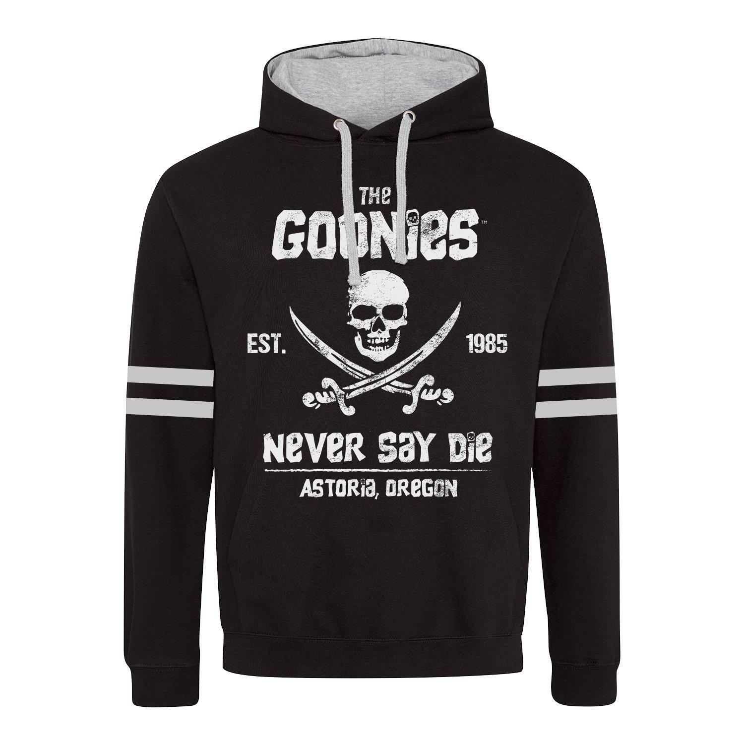 Never Say Die Kapuzenpullover Damen Schwarz M von Goonies