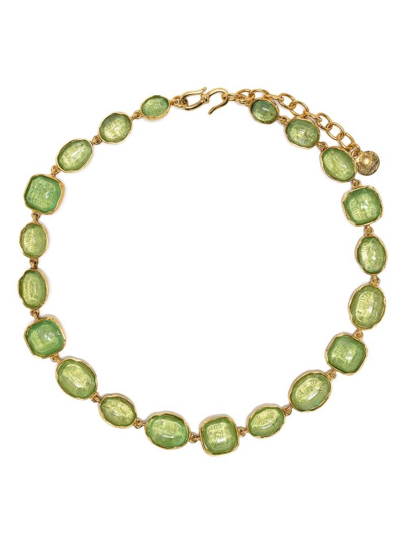 Goossens Cabochons row necklace - Gold von Goossens