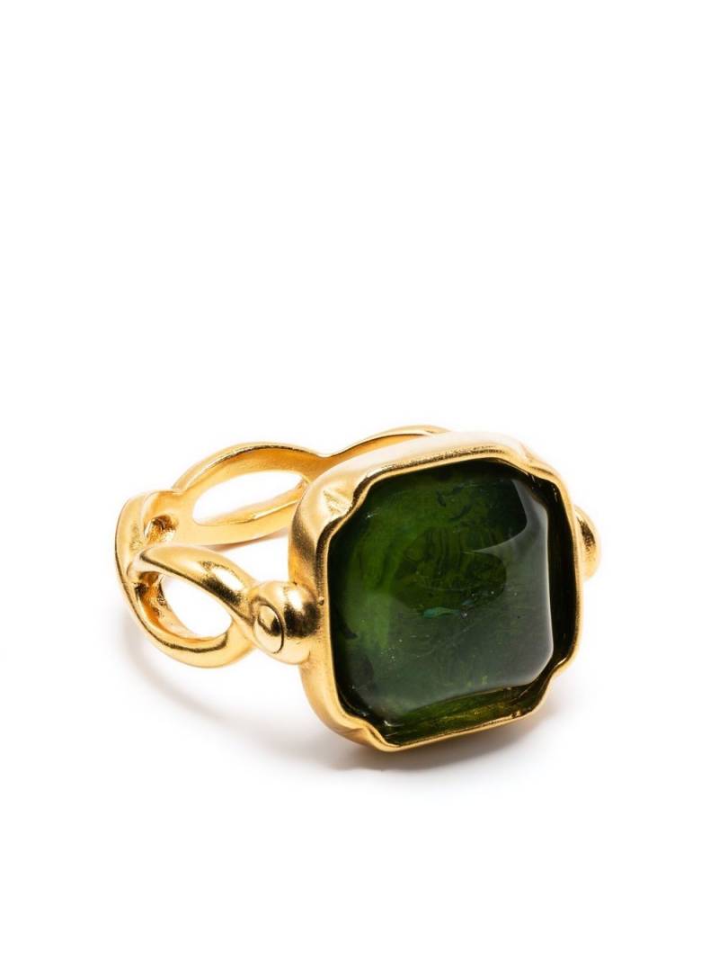 Goossens Cabochons squared ring - Green von Goossens