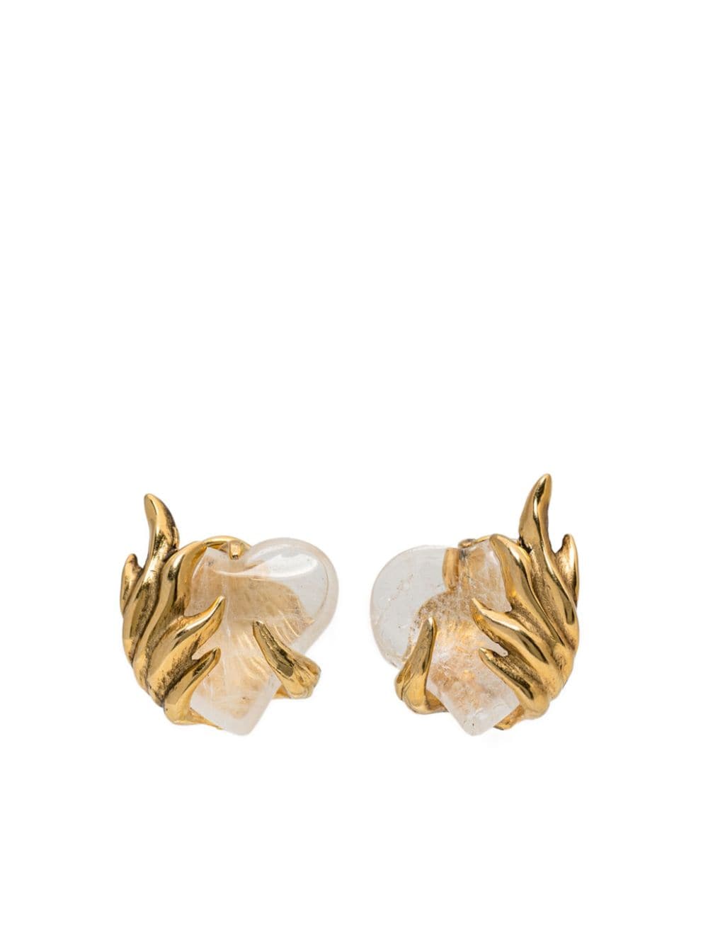 Goossens Coeur Précieux mini clip-on earrings - Gold von Goossens