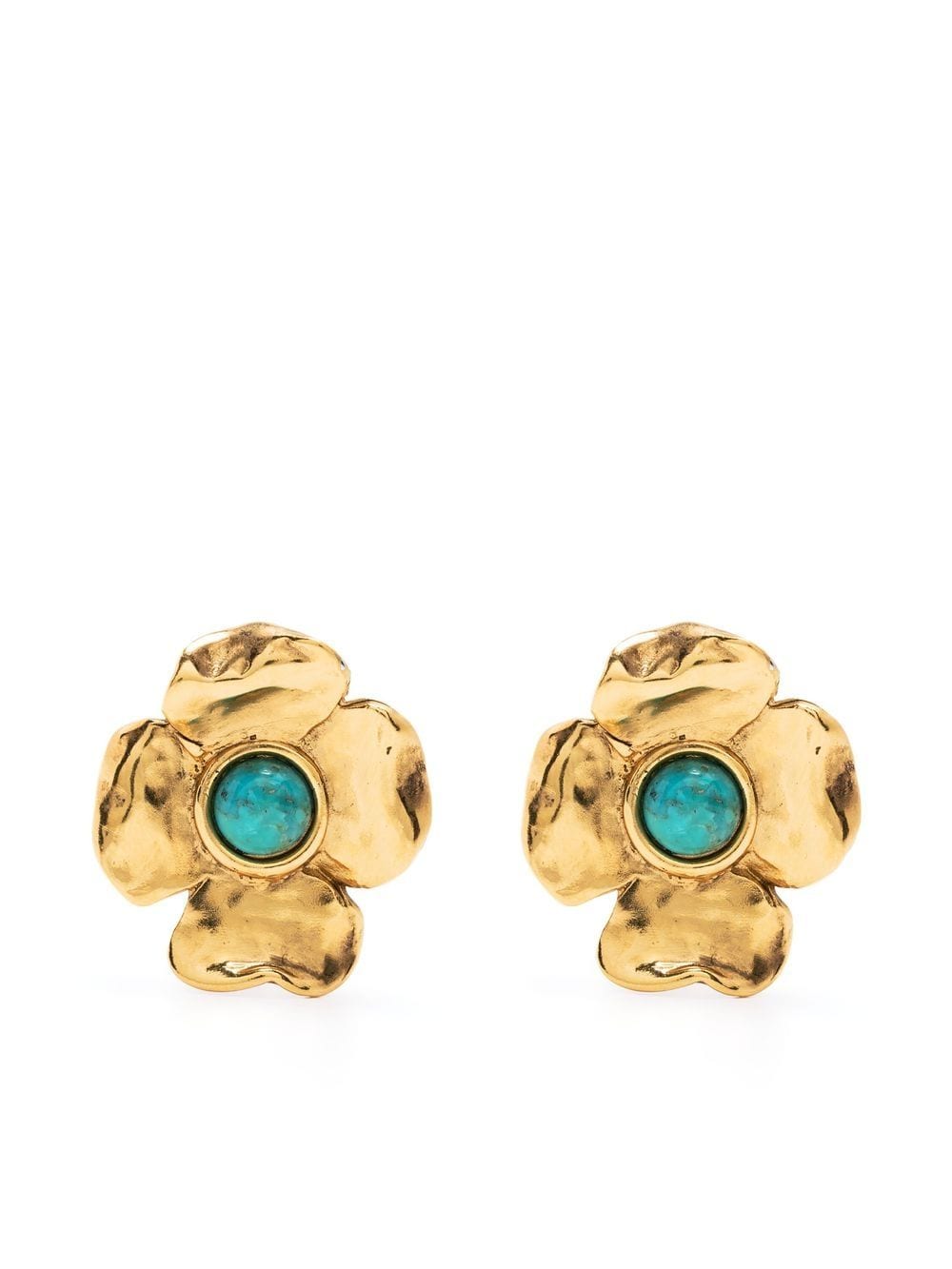 Goossens Maunaloa pin-flower earrings - Gold von Goossens